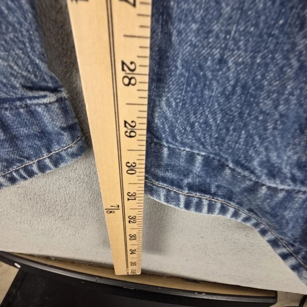 Vintage Levis Engineered Jeans Mens 30x32 Blue Twisted Button Fly Medium Wash
